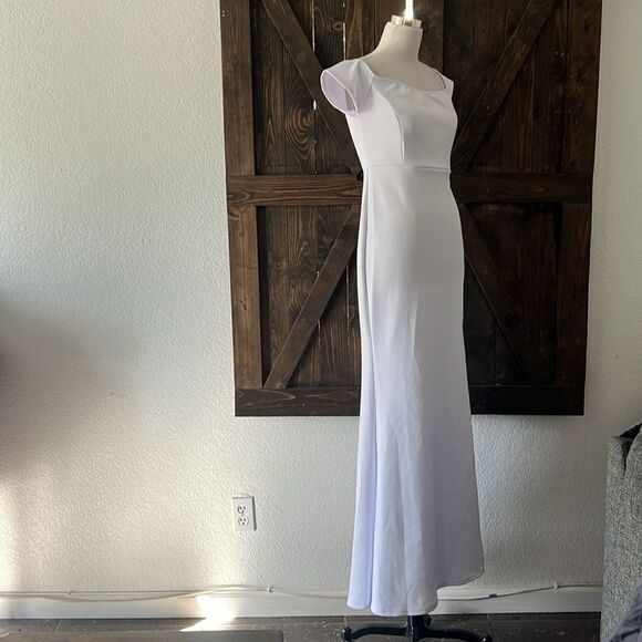 Elegant Off Shoulder High Slit Formal Party Long Red Mermaid Dress - Picture 7 of 11